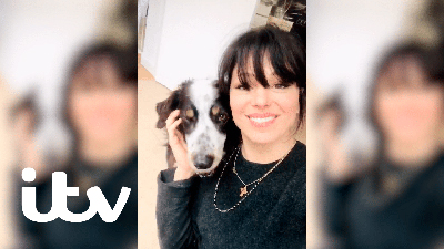 Singer Imedla May and her dog.